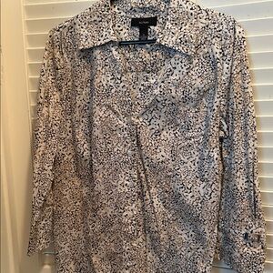 Alfani Monochrome Patterned Blouse